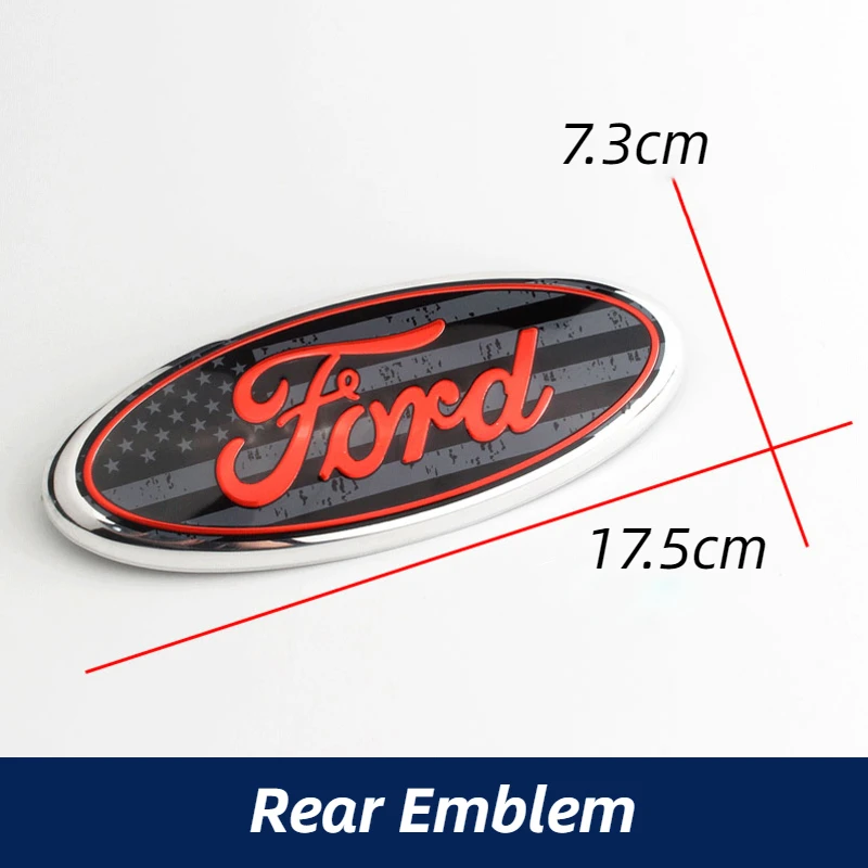 Car Front Grille Emblem Rear Sticker for Ford Fiesta Mondeo S MAX Focus Ranger Kuga Transit Fusion Ecosport Edge Escape Explorer |