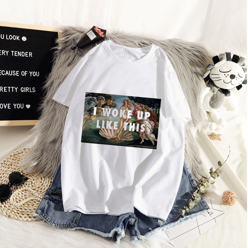 

Funny T Shirt for Men Women Summer Short Sleeve Unisex Fashion Top Tees Male Female Outdoor Casual White Beauties T Shirt