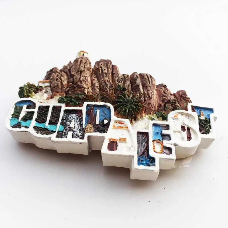 Valencia Spain Guadalest Valley Tourist Souvenir Magnetic Fridge Magnet Decoration Crafts | Дом и сад