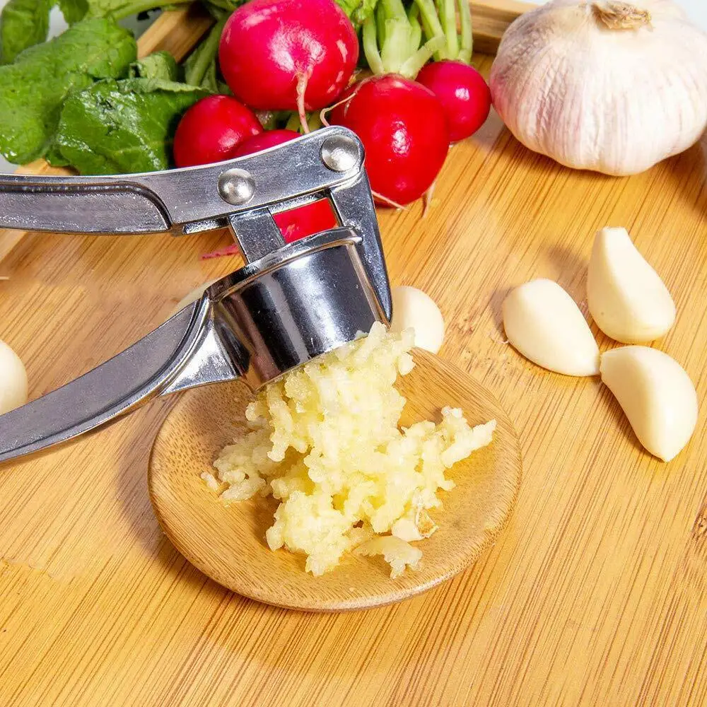

Garlic Press Crusher Mincer Kitchen Stainless Steel Garlic Smasher Squeezer Manual Press Grinding Tool Kitchen Accessories