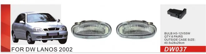 

Qirun fog lamp assembly lights+covers+wires+switch for DAEWOO Lanos 2002