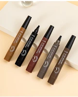 4 points eyebrow pen smooth natural and non blooming micro sculpted waterproof liquid eyebrow pencil