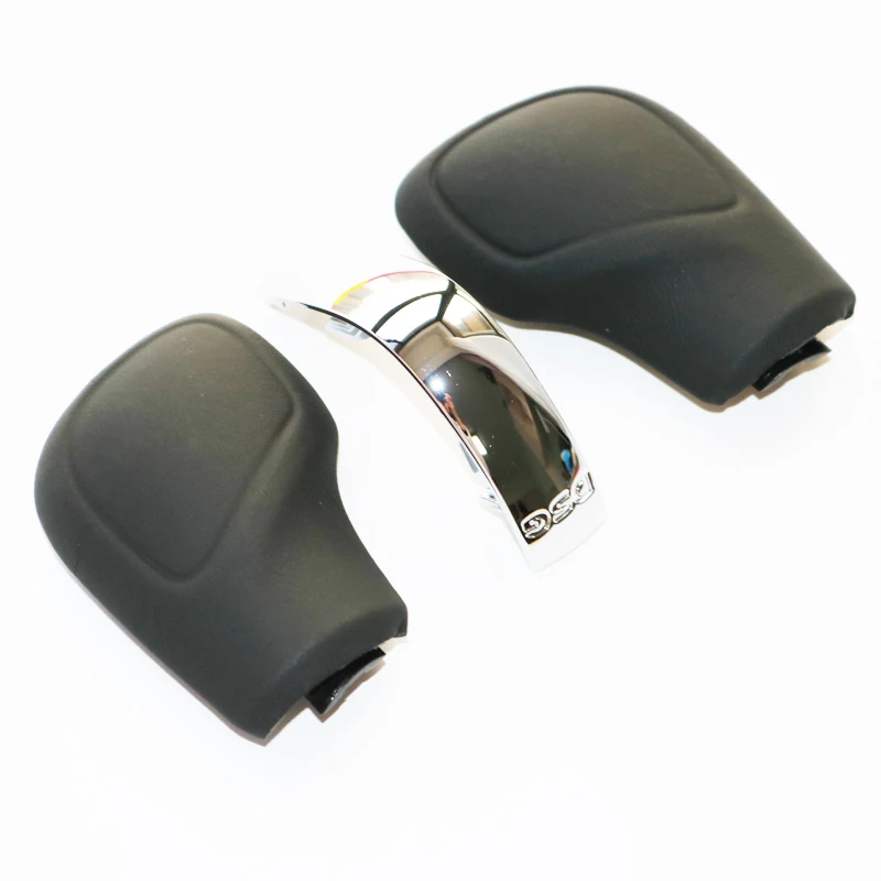 One Set ELISHASTAR кожа блестящая DSG ручка переключения передач боковая крышка для Golf 6 7 R Passat B7 B8 CC R20 J-etta - Название цвета: One Set