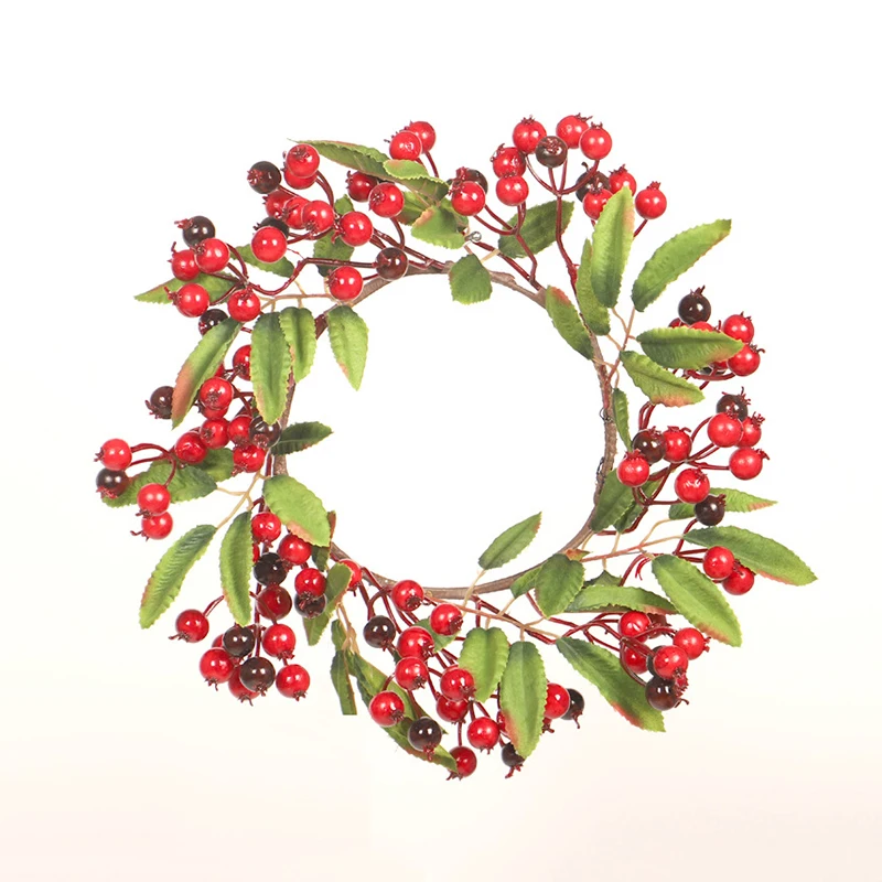 1 шт. Рождественская красная фруктовая лоза венок гирлянда украшение для