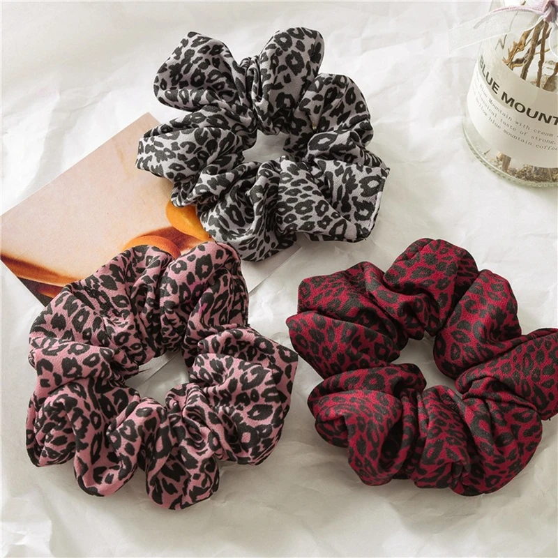 1 шт. Женская резинка для волос с леопардовым принтом| |