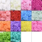 100 шт.лот 3 см полиэтиленовая пена розы многофункциональные искусственные цветочные головки ручной работы DIY Венок Свадебные украшения товары для дома и сада