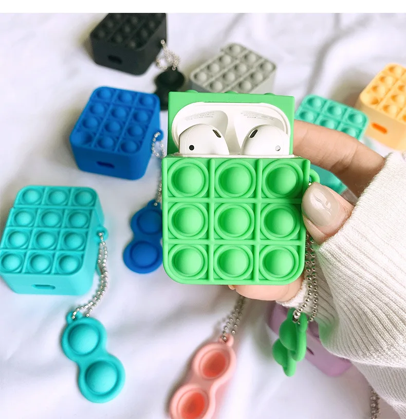 

Silicone Stress Reliever Earphone Case For Airpods Pro Earphone Protective Cover Headset Protector For Air Pods Pro