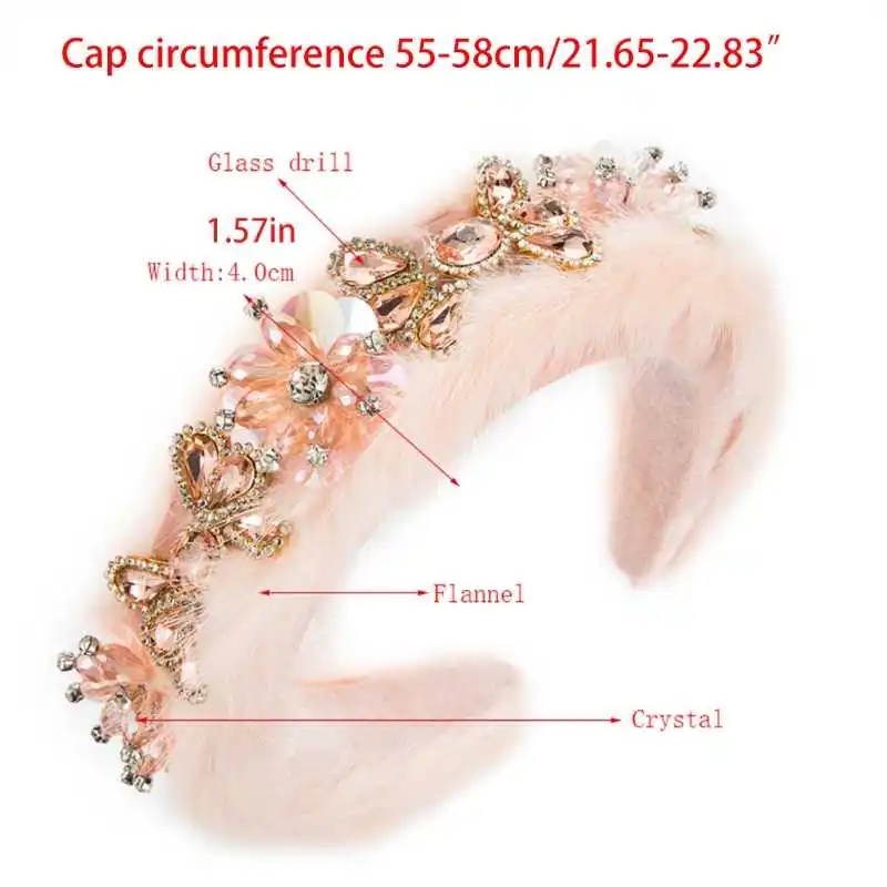 

jewellery of floral crystal girl soft sponge hoop hair 649c
