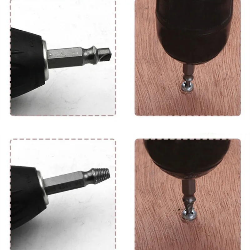 Набор сверл для извлечения поврежденных винтов 4 шт. | Инструменты