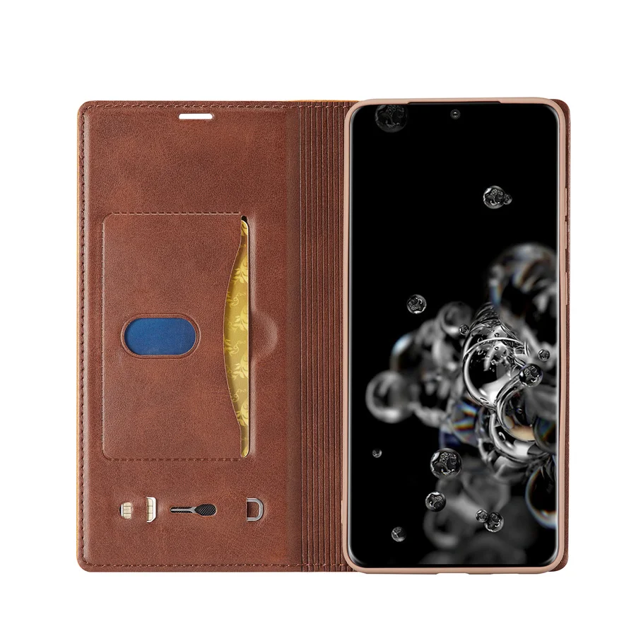 Роскошный кожаный чехол с откидной крышкой для Samsung S20 Ultra S10 S9 S8 NOTE 9 10 Plus + S10e