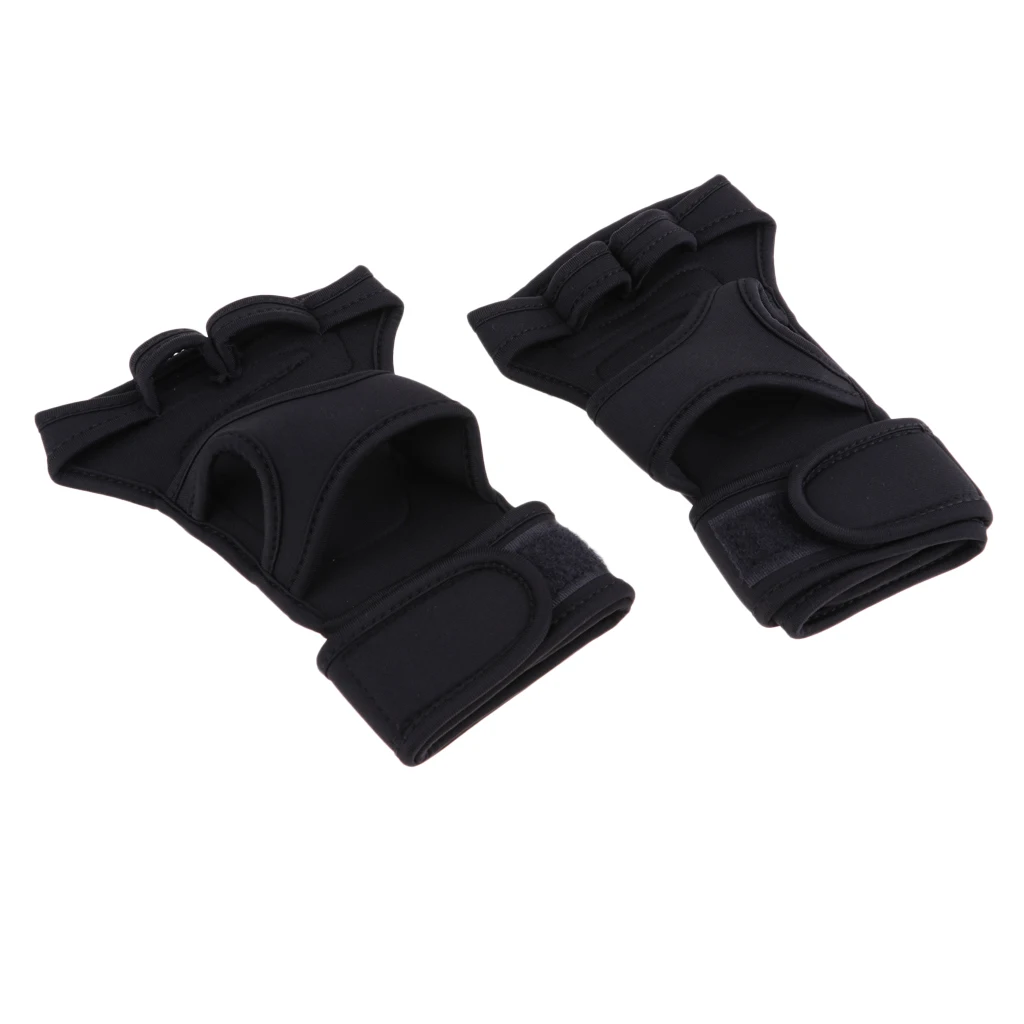 

Unisex Adjustable Fitness Gloves Wrist Support Wraps Weight Lifting Hooks Sports Training Gym Grips Gloves