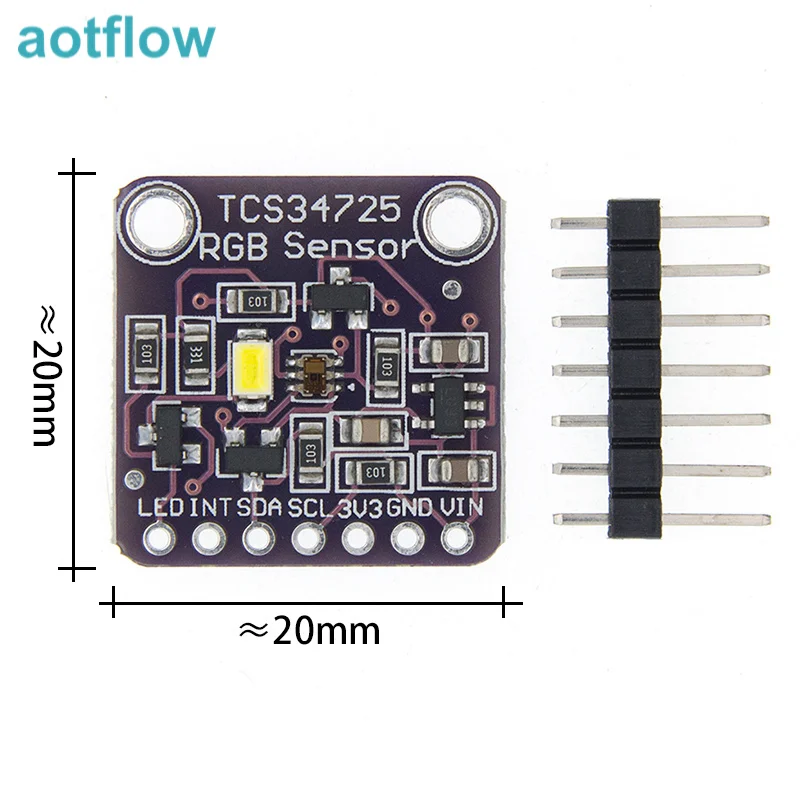 Цветовой датчик CJMCU-34725 TCS34725 цветной RGB модуль платы разработки arduino stm32 stm8 esp esp32