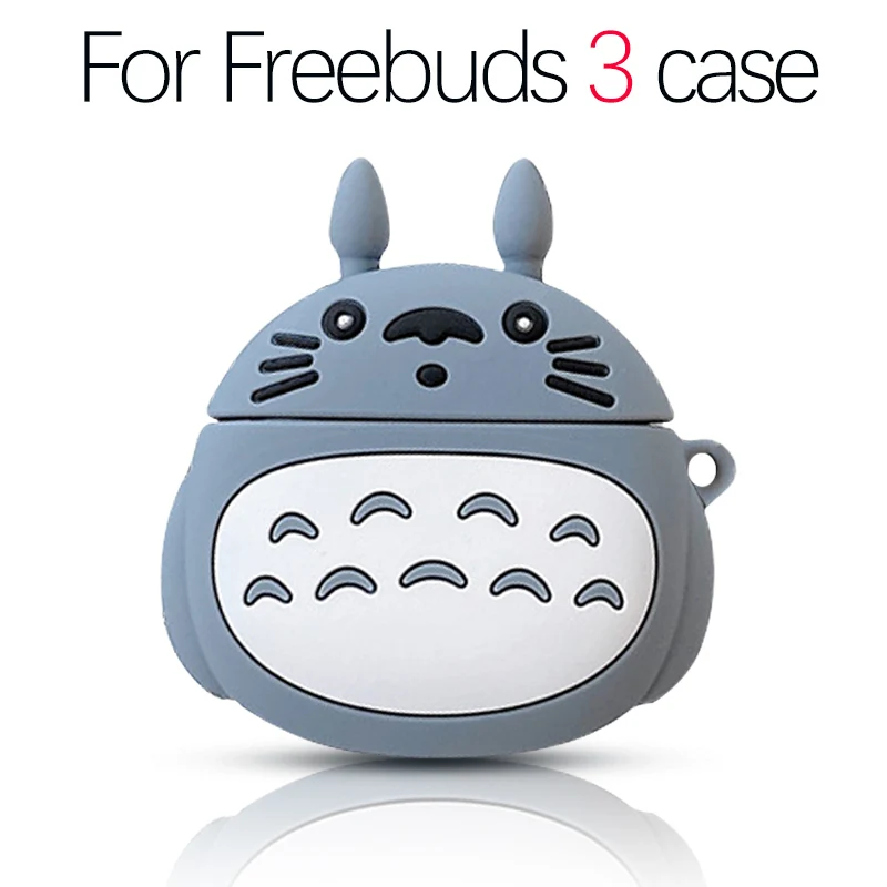 Чехол для Huawei Freebuds 3 милый 3D мультяшный чехол наушников Kawaii Totoro защитный с