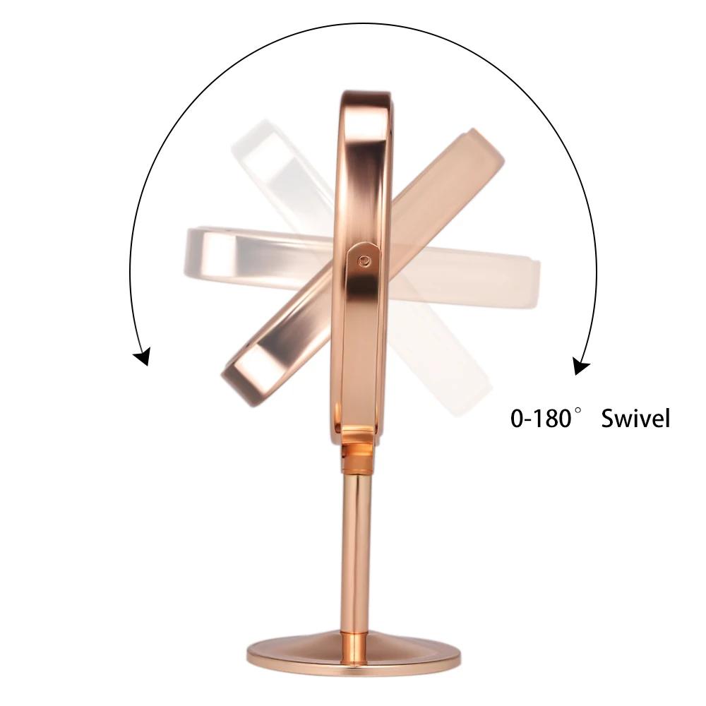 Косметическое мини-зеркало настольное двухстороннее поворотное косметическое