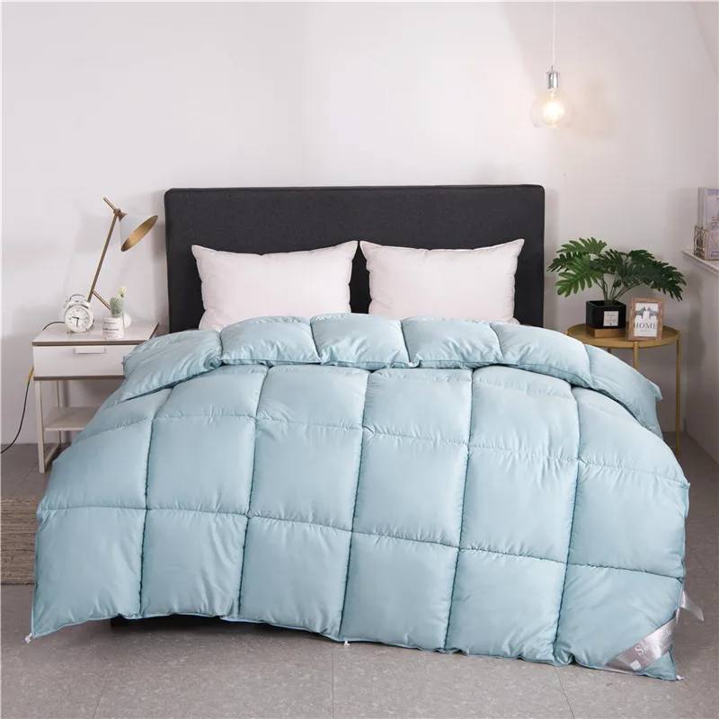 Зимние пододеяльники с искусственными перьями утолщенные из 100% хлопка чехол для