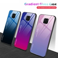 Gradient Glass Phone Case For Xiaomi Redmi Note 9Pro Max Poco Soft Silicone Edge Coque Redmi Note Pro Poco Pro
