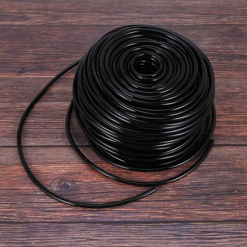 

Garden 4 Way Tap Connectors with 200Ft 1/4 Inch Blank Distribution Tubing Drip Irrigation Hose Garden Watering Tube Line