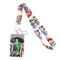 fd0211 umbrella college tv play fashion lanyards id badge holder for student card cover business card with lanyard