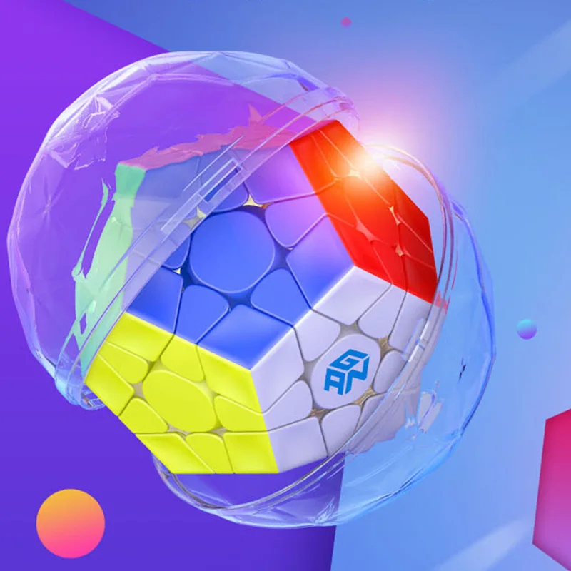 GAN 3x3 Магнитный кубик рубика 3x3x3 Кубик Megaminx 3 слоя скоростной куб профессиональные