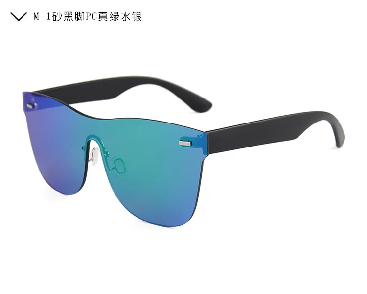 M1 green Модные женские солнцезащитные очки, цветные, зеркальные, без оправы, солнцезащитные очки для мужчин и женщин, Карл, фирменный дизайн, очки для вождения, Lentes De Sol Mujer - Цвет линз: M1 green