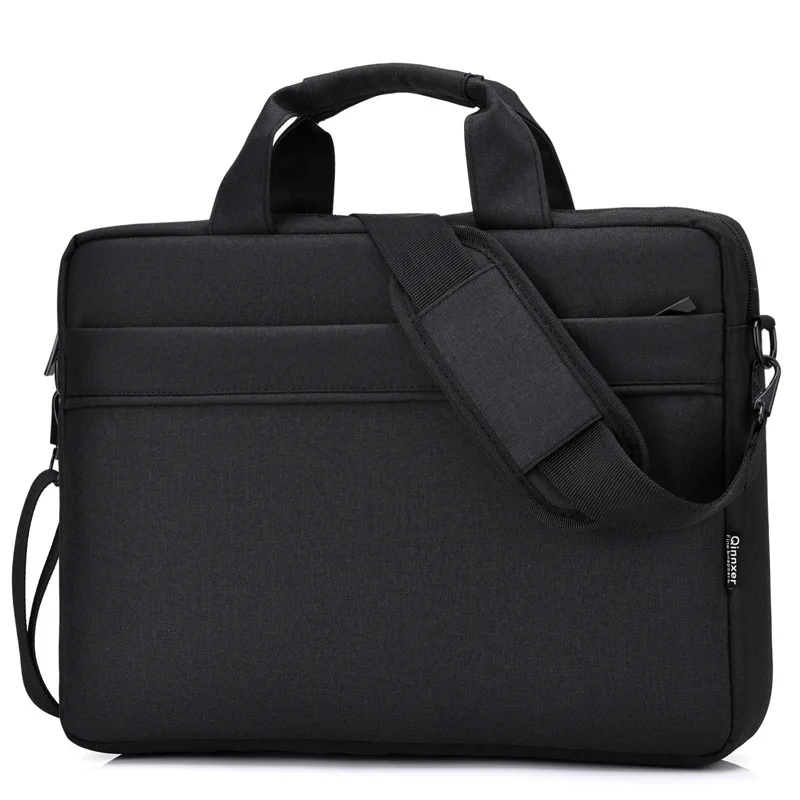 Водонепроницаемые простые мужские портфели, деловая сумка для компьютера, портативные сумки на молнии для ноутбука на плечо, мужские сумки ... от AliExpress WW