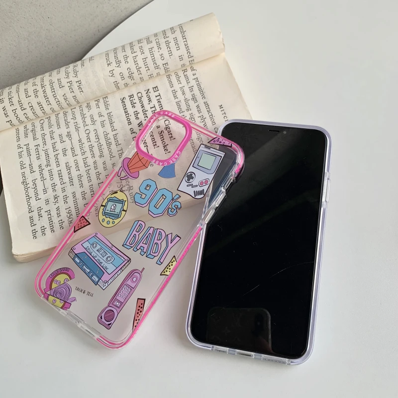 

Cute Fashion Shockproof Case For iPhone 12 11 Pro Max Mini XR X XS 7 8 Plus SE Butterfly Dog Soft Transparent TPU Back Cover