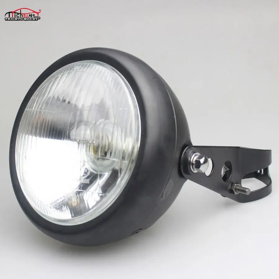 Motorcycle 35W Front Headlight Head Lamp Metal Bracket Kits For CG125 GN125 Harley Cafe Racer Honda Universal |