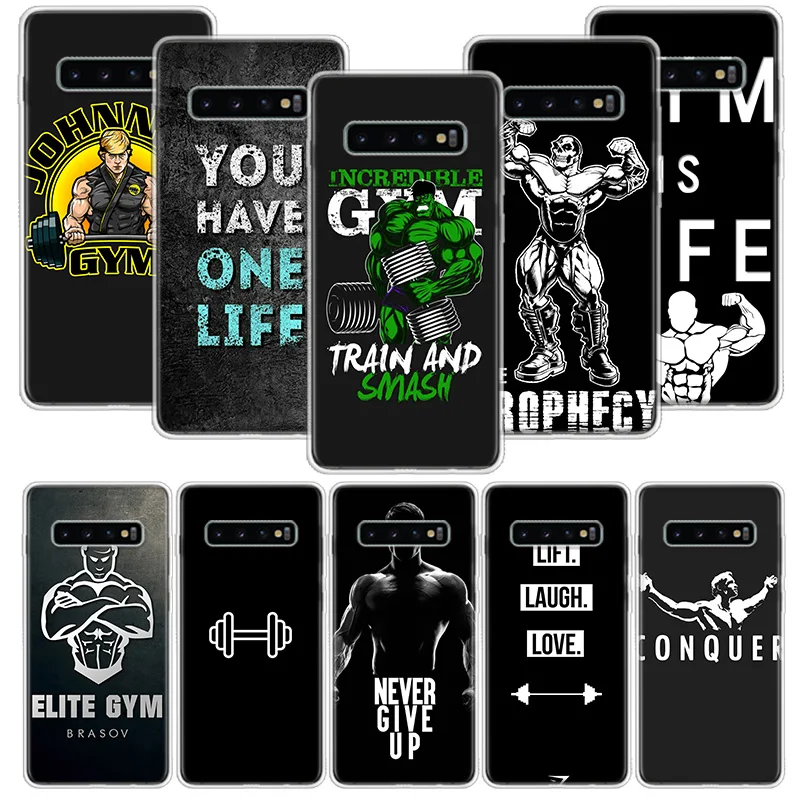 Bodybuilding Gym Fitness Phone Case for Samsung Galaxy A50 A51 A70 A71 A41 A31 A21S A11 A40 A30 A20E A10 A6 Plus A8 + A7 A9 Cove