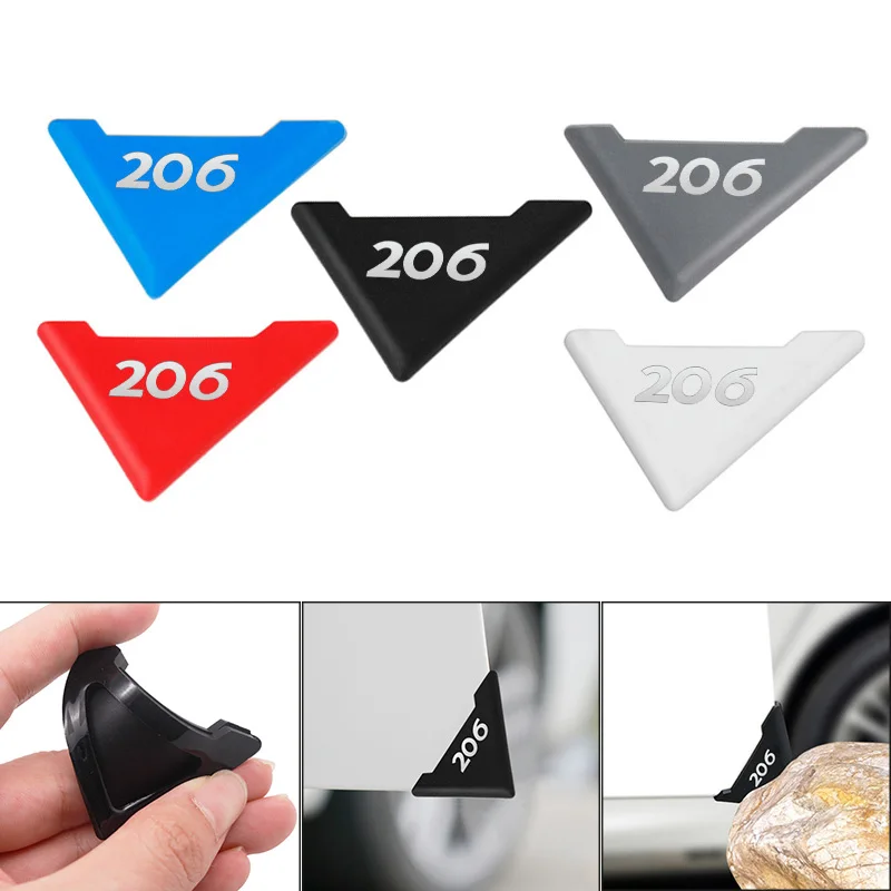 2 шт. двери автомобиля покрытие углов для силиконовый Анти-Царапины формы защиты