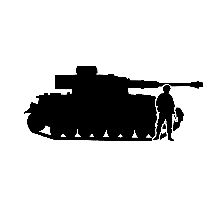 

17*7.2cm Soldier Army Tank Car Stickers camper accessories automobiles and motorcycles Window Bumper Tailgate Vinyl Decal
