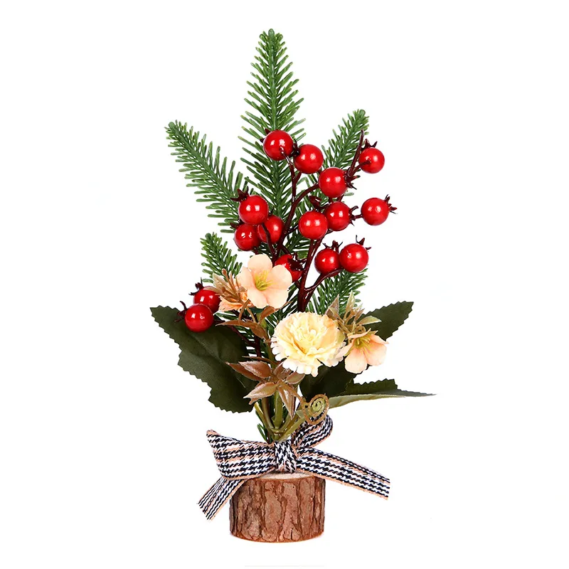 

Christmas Ornaments Artificial Pine Branch Flower Table Decorations New Year Decorations Stems Christmas Red Berry Twig Stem