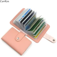 fashion unisex card holder business hasp credit card case id bag men clutch organizer wallet drivers license 28 card slots 2021