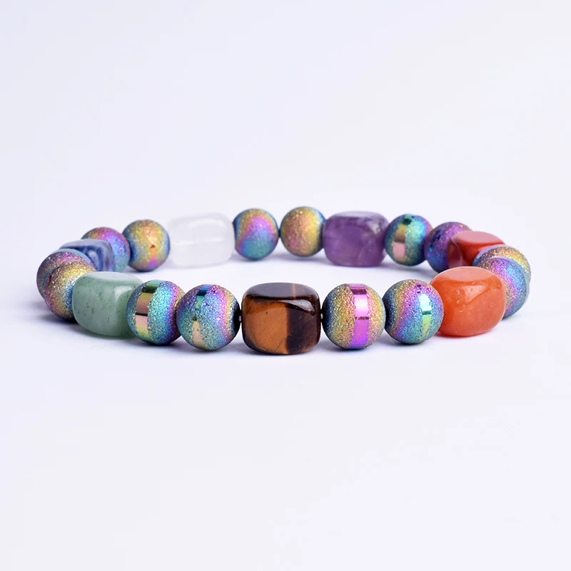 

Colorful Matte Agates Yoga Bracelets Women Fashion Nature Energy Stone Bead Balance Jewelry Healing Reiki Prayer Chakra Bracelet