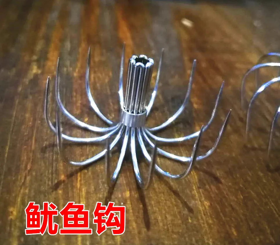 

50pcs Dedicated Squids Octopus Fishing Hook Sea Needle Umbrella Stainless Steel Tackle Fish Tools Peche Pesca Feeder Accessories