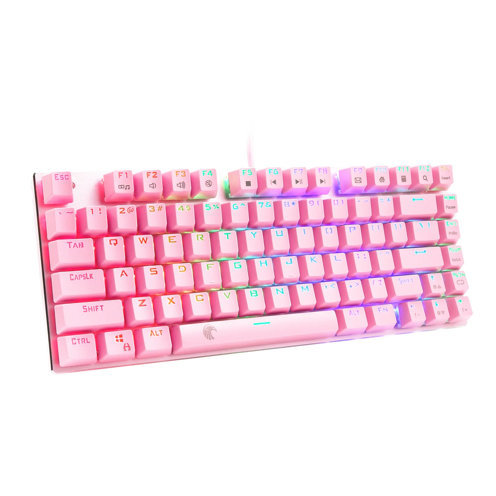 Z 88 компактная Механическая игровая клавиатура RGB подсветкой компактный дизайн DIY