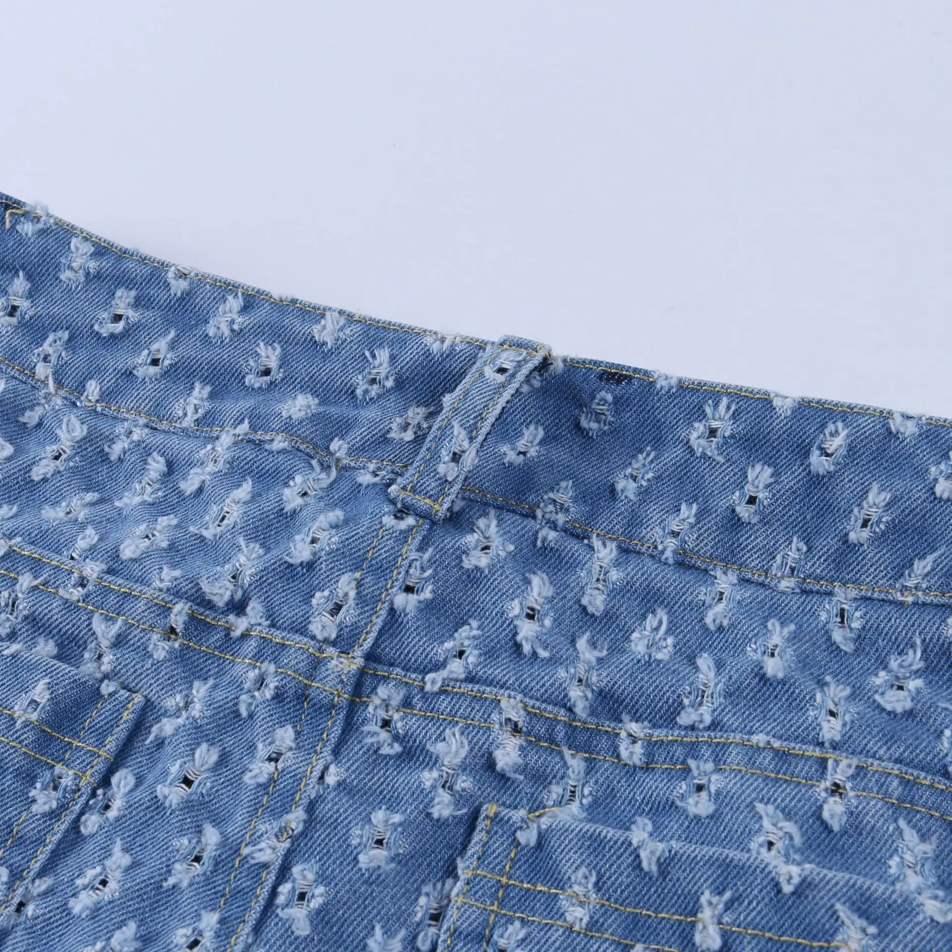 

2020 New Fashion Women's Jeans Autumn And Winter Cambridge Blue Sexy High Waist Character Wash Pattern Custom Fit Slim Trousers