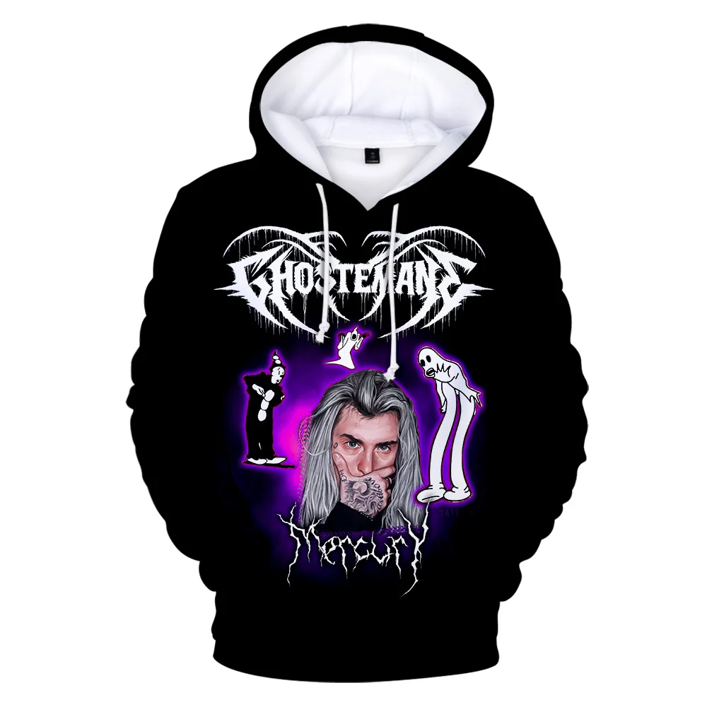 

Ghostemane толстовки с 3D принтом Свитшот черный с длинным рукавом для женщин/мужчин повседневная Уличная одежда 2020 новый зимний хайстрит пулове...