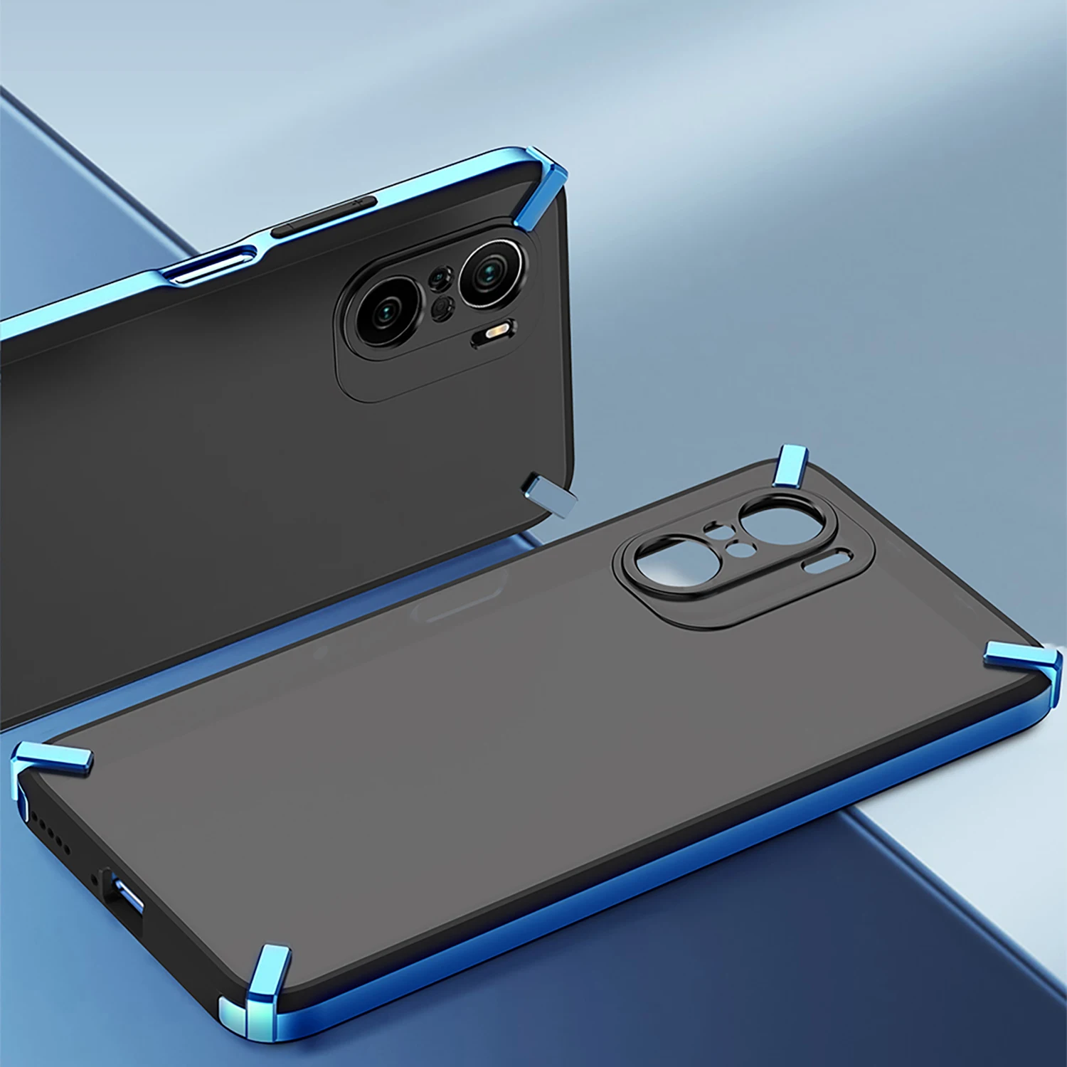 

Luxury Translucent Metallic Candy Color Phone Case Cool Fashion For POCO F3 Redmi K40 Xiao Mi 11i 11X Pro Cases Hard Shell Cover