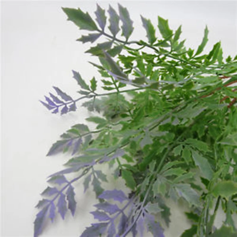Artificial Boston Fern Faux Grass Plastic Plant Leaves Shrubs Decor | Дом и сад