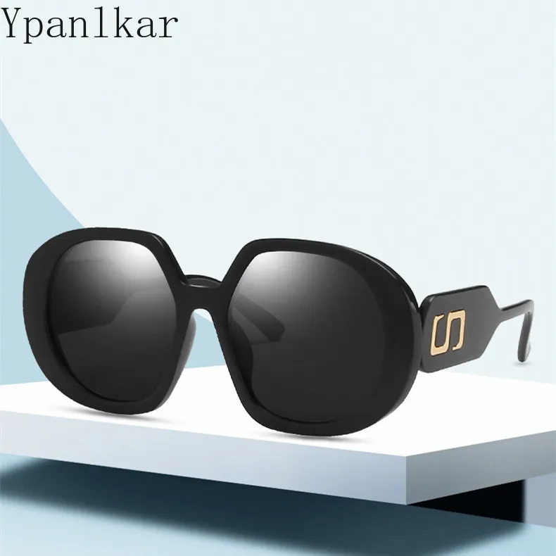 

Солнцезащитные очки в винтажном стиле женские, овальные круглые брендовые дизайнерские зеркальные аксессуары черного и белого цветов