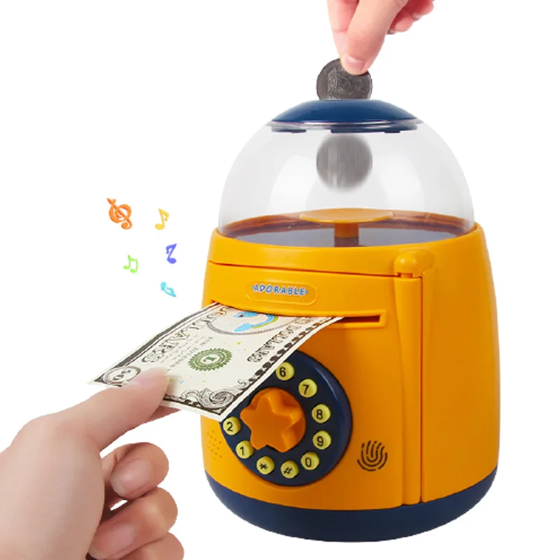 копилка для монет Электронная коробка мультфильм большая ATM экономии банка