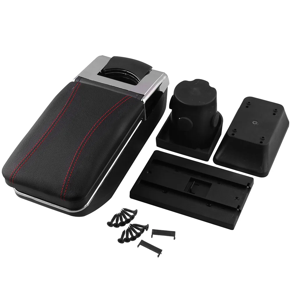 Armrest box central Store content Storage box with cup holder ashtray For Toyota Yaris Vitz 1998-2005