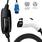 J1772 лист портативный EVSE 16A CEE 3 контактный разъем 5 м черный кабель для электрического автомобиля режим зарядки 2 EV тип 1 SAEJ1772 duosida