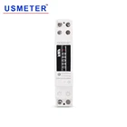Однофазный электронный измеритель энергии кВтч, ваттметр переменного тока 220 В, счетчик электроэнергии и импульсов, измеритель мощности на DIN-рейке 2,5 (30)A) 5(32)A 5(60)