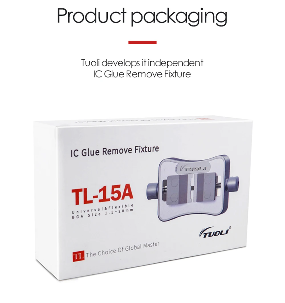 Tuoil TL-15A IC Клей Удалить приспособление для iPhone Samsung BGA материнской платы CPU пайка