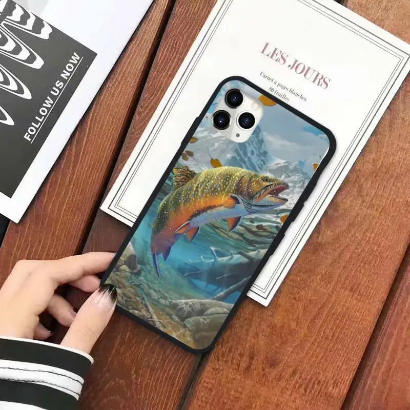 

Hunting Fishing art fish Phone Case for iPhone 11 12 pro XS MAX 8 7 6 6S Plus X 5S SE 2020 XR