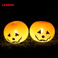 20pcs 12inch light up halloween pumpkin balloons inflatable toys lights for kids gifts for halloween decoration festival party