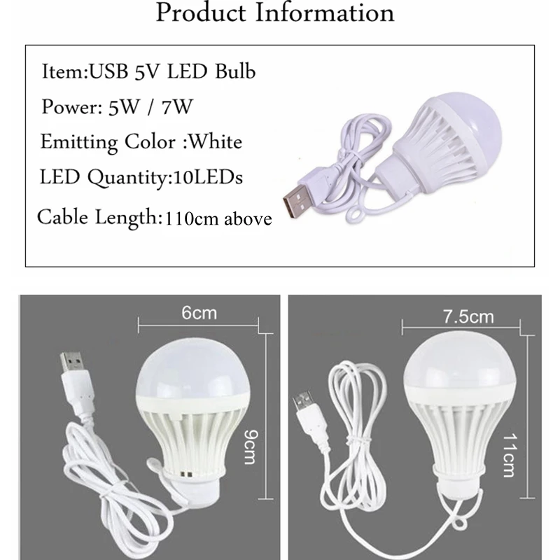 Светодиодный светильник светодиодный 5 в постоянного тока Вт 7 Вт|Светодиодные