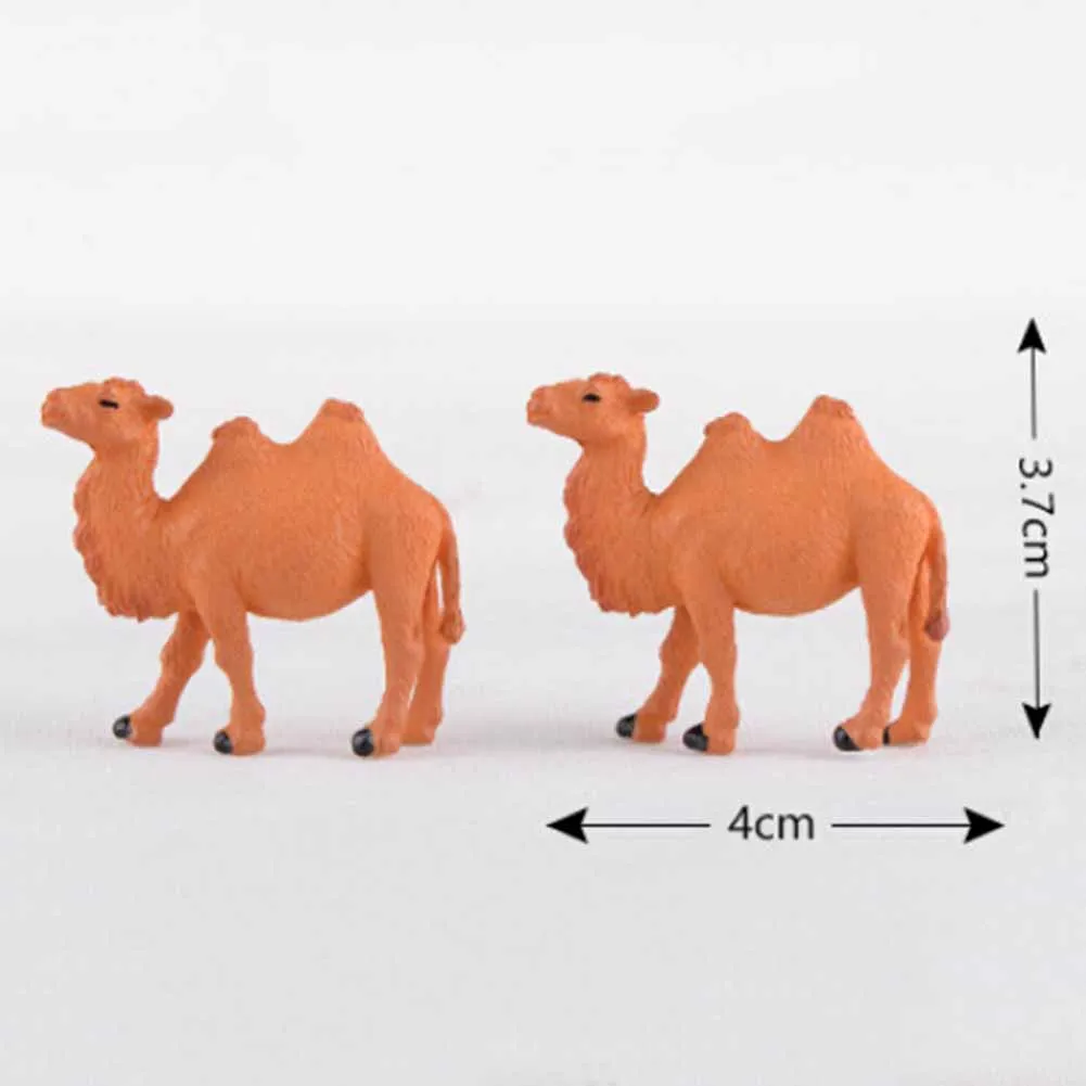 Реалистичная фигурка животного верблюда из пустыни 1 шт. миниатюрное ландшафтное
