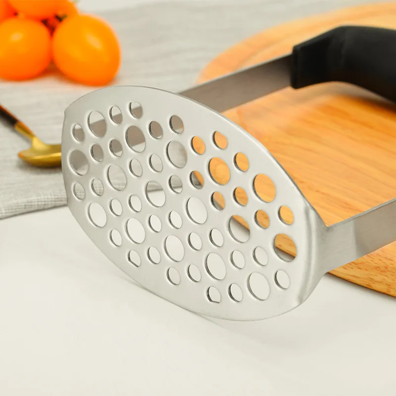 

1PC Potato Masher Stainless Steel Mud Pressure Machine Fruit Crusher Vegetable Tools Kitchen Gadgets Accessories